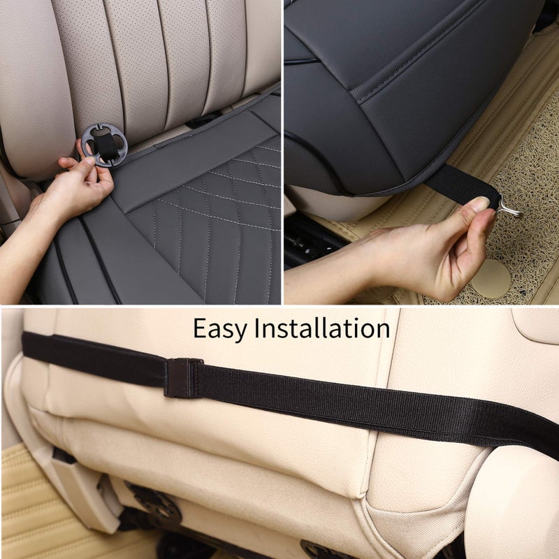 kingphenix Car Seat Cover: Easy to Install, Fits Most Cars, Vans, Trucks, and SUVs â€“ Gray - Image 5